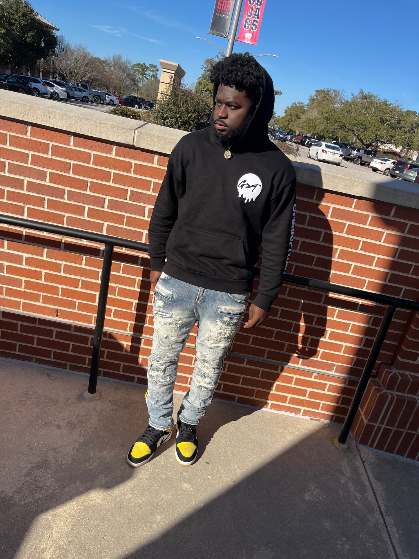 Black “G>T” Hoodie