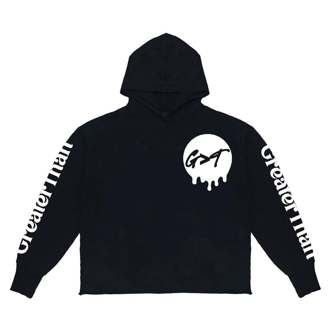希少 the GazettE LOGO HOODIE BLACK X WHITE Regular Fit Hoodie Plus Sweatshirt | Black | Jack & Jones®