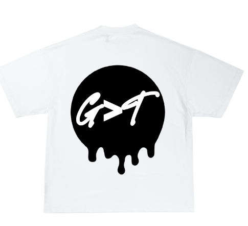 White “G>T” T-shirt