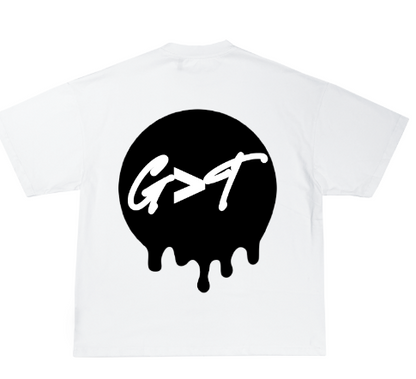 White “G>T” T-shirt